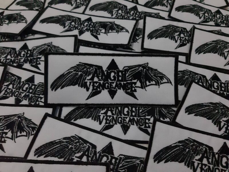 Angel Vengeance - Logo patch (White + black) - Image 3