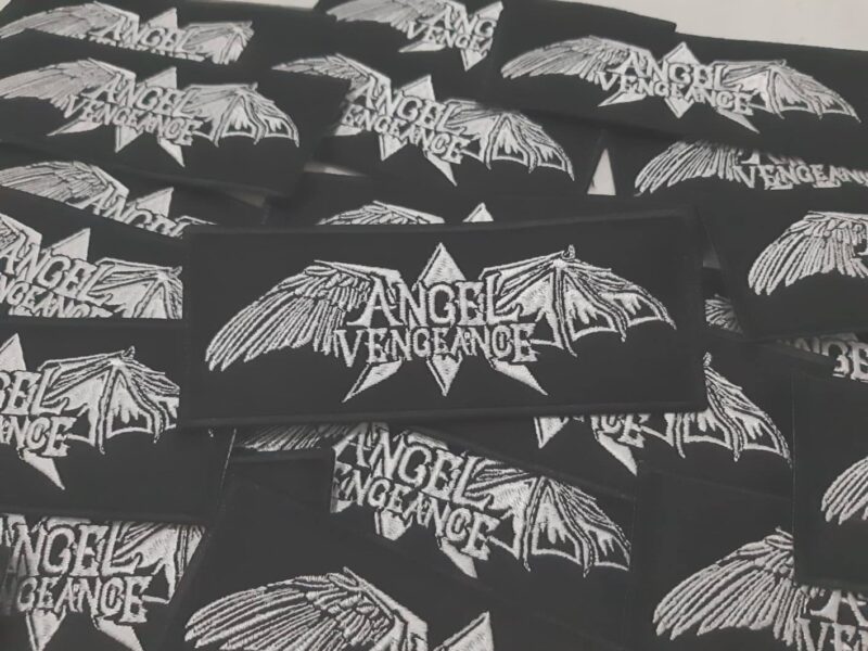 Angel Vengeance - Logo patch (White + black) - Image 2