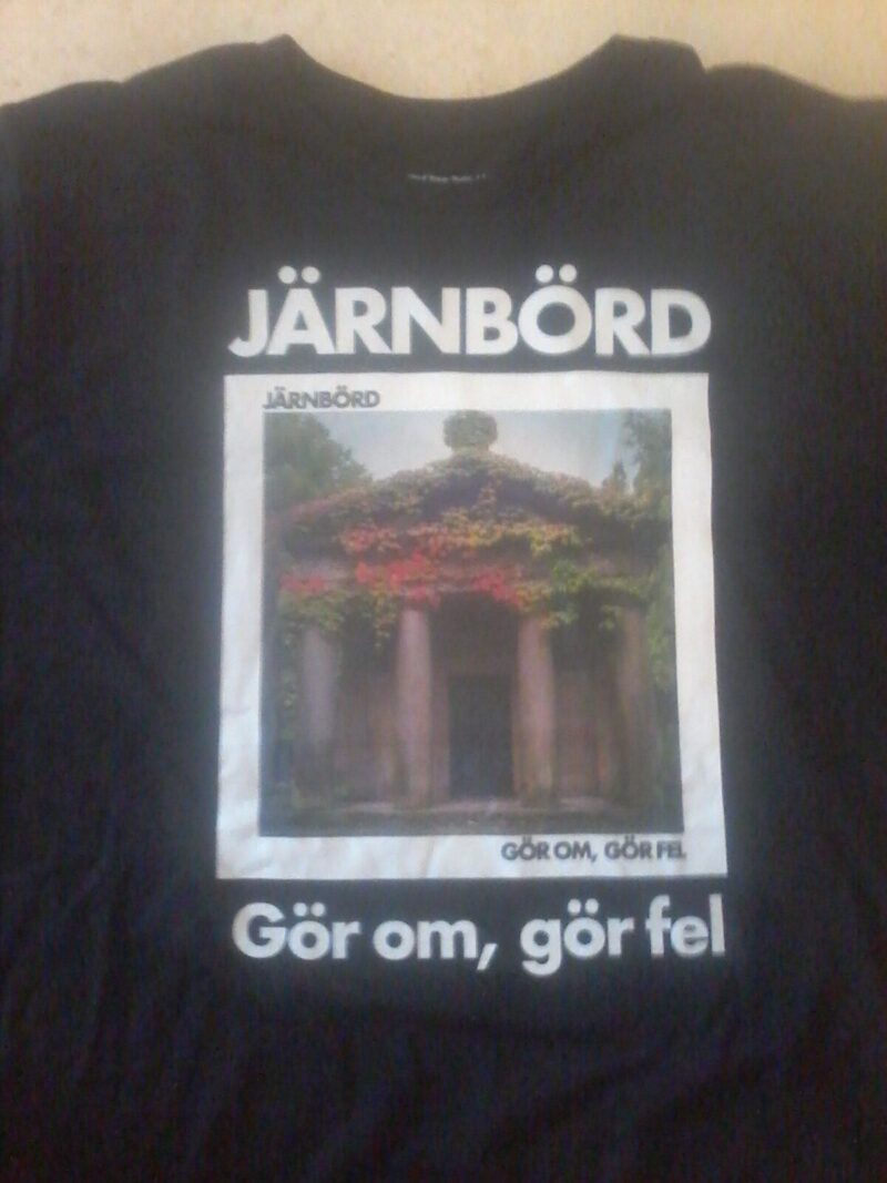 Järnbörd - Tshirt BLACK ("Gör om, gör fel" Album Short Sleeve Unisex) - Image 2