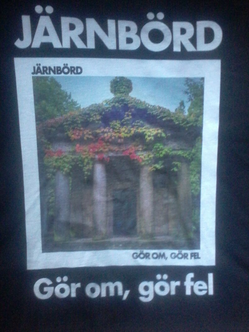 Järnbörd - Tshirt BLACK ("Gör om, gör fel" Album Short Sleeve Unisex) - Image 3