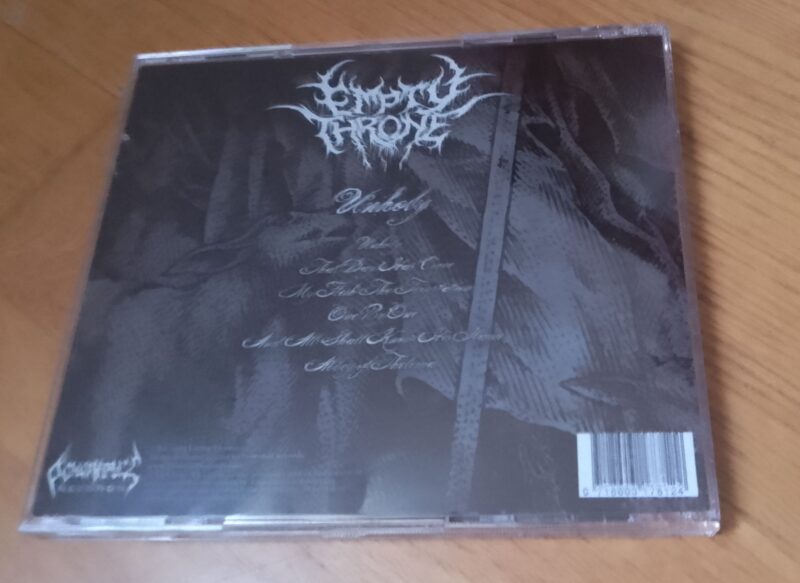 Empty Throne - Unholy CD - Image 3