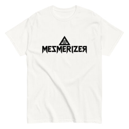 Mezmerizer - Classic tee-white (Unisex, logo + symbol)