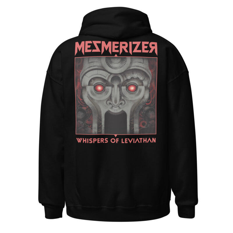 Mezmerizer - Hoodie (Unisex, logo-symbol front + album back, DTG print) - Image 2