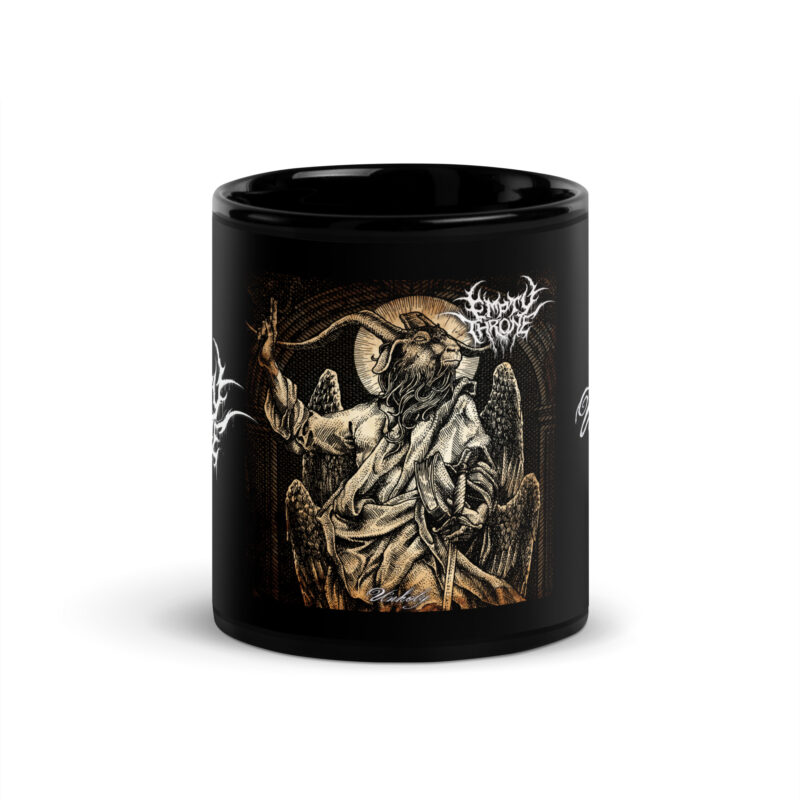 Empty Throne - Glossy mug (Logo + album + title) - Image 3