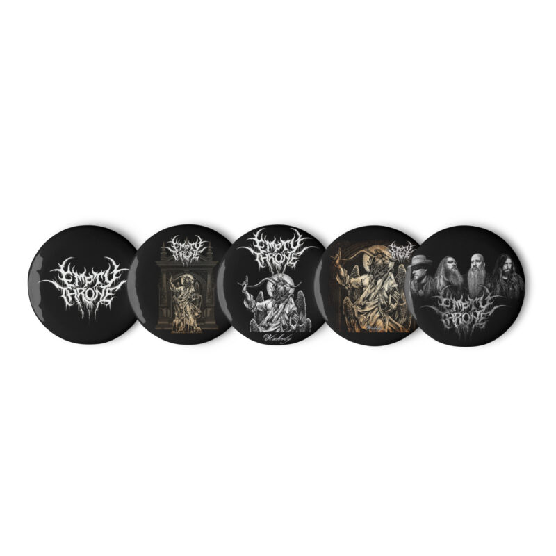 Empty Throne - 5x pins (Set of pin buttons)