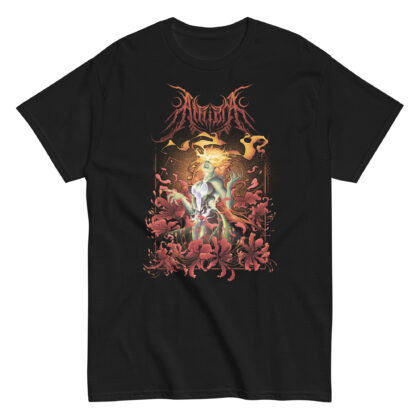 Afflicta - Classic tee (Unisex, a-spider lily-front print only, white+black